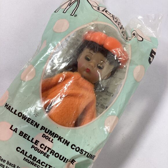 Two Halloween Madame Alexander McDonalds Happy Meal Doll Pumpkin Leopard 2003 - Picture 2 of 6